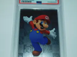 2022 PANINI SUPER MARIO - MARIO SILVER CARD #163 PSA 9 MINT HTF RARE IMPORT - Image 4