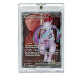 Pokemon TCG Destined Rivals Team Rockets Mewtwo EX Full Art Card 213/182 - Image 1