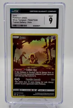 CGC 9 Jynx TG04/TG30 Silver Tempest Full Art Illustration Rare Pokemon Card - Image 1