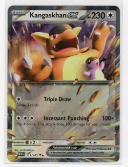 Kangaskhan ex 115/165 Holo SV: Scarlet & Violet 151 NM Pokemon TCG Card NM - Image 1