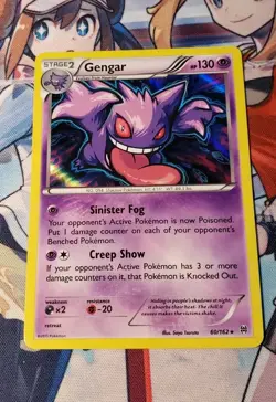 Gengar 60/162 - Cosmos Holo - Rare Breakthrough Pokemon Card - LP/NM - Image 1