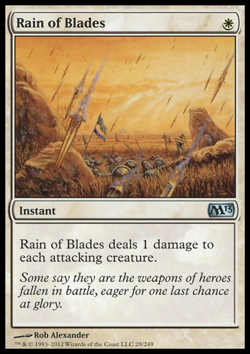 MTG: Rain of Blades - Core 2013 - Magic Card - Image 1