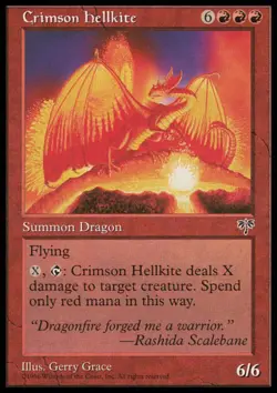 MTG: Crimson Hellkite - Mirage - Magic Card - Image 1