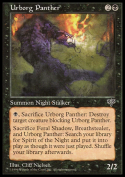 MTG: Urborg Panther - Mirage - Magic Card - Image 1