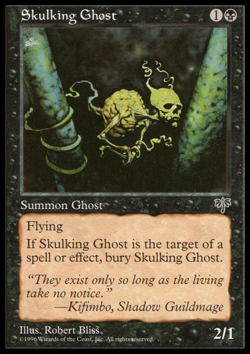 MTG: Skulking Ghost - Mirage - Magic Card - Image 1