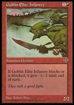 MTG: Goblin Elite Infantry - Mirage - Magic Card - Image 1