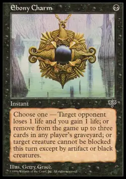 MTG: Ebony Charm - Mirage - Magic Card - Image 1