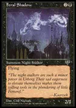 MTG: Feral Shadow - Mirage - Magic Card - Image 1