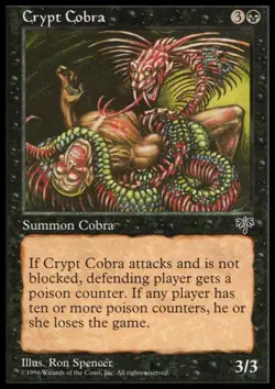 MTG: Crypt Cobra - Mirage - Magic Card - Image 1