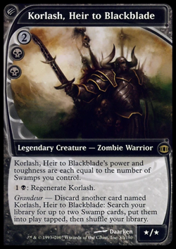 MTG: Korlash, Heir to Blackblade - Future Sight - Magic Card - Image 1