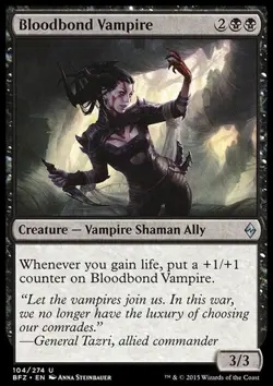 MTG: Bloodbond Vampire - Battle for Zendikar - Magic Card - Image 1
