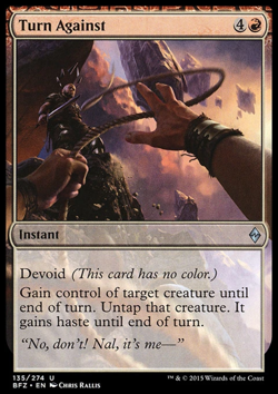 MTG: Turn Against - Battle for Zendikar - Magic Card - Image 1