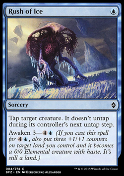 MTG: Rush of Ice - Battle for Zendikar - Magic Card - Image 1