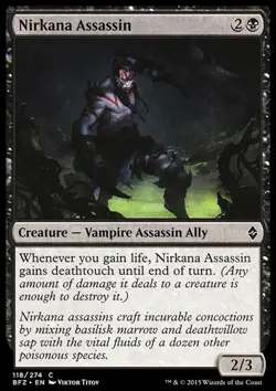 MTG: Nirkana Assassin - Battle for Zendikar - Magic Card - Image 1