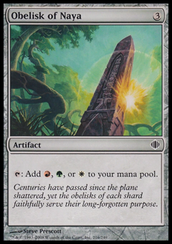 MTG: Obelisk of Naya - Shards of Alara - Magic Card - Image 1
