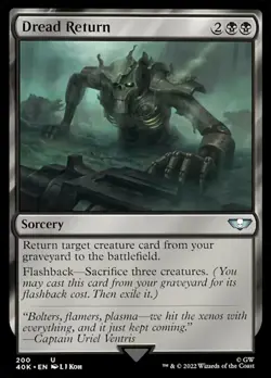 Dread Return - Universes Beyond: Warhammer 40,000 #200 MTG Magic The Gathering - Image 1