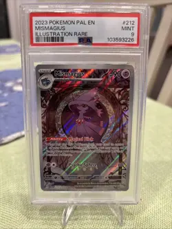 2023 Pokemon Paldea Evolved Mismagius 212/193 Illustration Rare PSA 9 MINT - Image 1