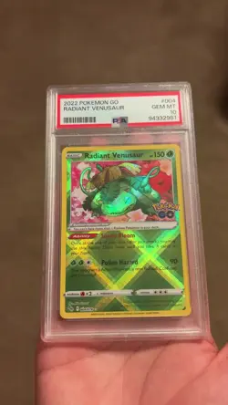 Pokemon TCG Radiant Venosaur 2022 Pokemon Go Gem MT PSA 10 004/078 - Image 2