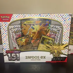 Pokemon 151 Scarlet & Violet Zapdos EX Collection New Sealed TCG Box - Image 1