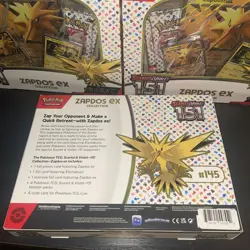 Pokemon 151 Scarlet & Violet Zapdos EX Collection New Sealed TCG Box - Image 2