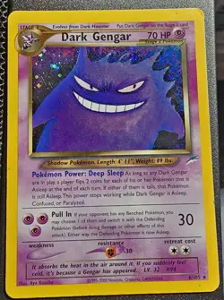 Dark Gengar 6/105 Neo Destiny Holo Rare Pokemon TCG WOTC Vintage 2002 MP - Image 1