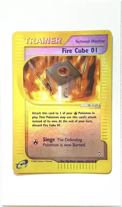 Pokemon TCG Fire Cube 01 Aquapolis 122/147 Reverse Holo Uncommon - Image 1