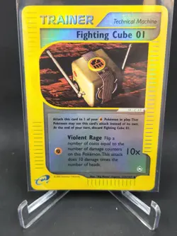 Pokemon Fighting Cube 01 121/147 Aquapolis Reverse Holo LP - Image 1
