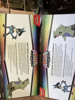 Pokemon Prismatic Evolution Lucario Ex Tyranitar Ex Premium Collection. ( X2) - Image 4