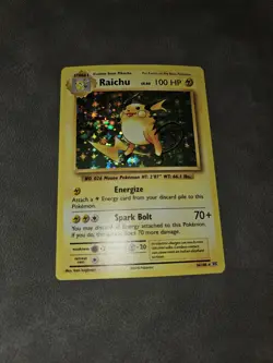 Pokemon TCG Raichu 36/108 Holo Rare 2016 - XY Evolutions - NM - Image 2