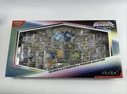 Pokemon TCG Prismatic Evolutions Lucario ex and Tyranitar ex Premium Collection - Image 1