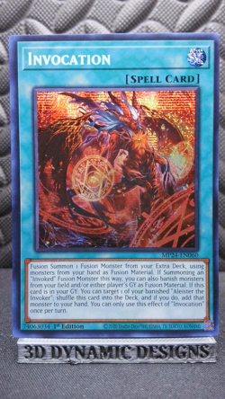 | Yugioh Invocation MP24-EN060 1st Secret Rare 25Th Anniversary Tin NM 🔥 | - Image 1