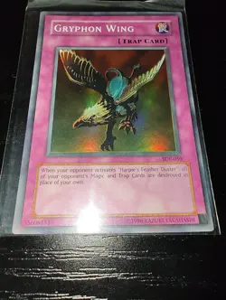 YuGiOh Gryphon Wing SDP-050 Super Rare NM/MT Never Played - Image 1