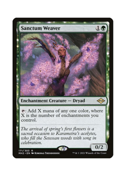Magic the Gathering MTG MH2 Sanctum Weaver 171 Regular Near Mint - Image 1