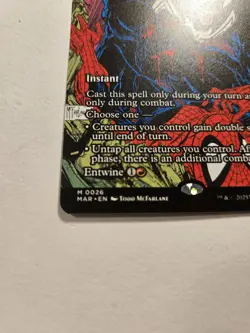 Magic The Gathering Spider-Man Savage Beating Borderless Non-Foil- Pack Fresh - Image 3