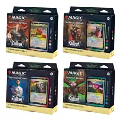 Fallout Magic The Gathering Universes Beyond Commander Decks - Set of 4 - Image 1