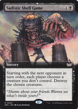 Sadistic Shell Game (Extended Art) Duskmourn Regular - Image 1