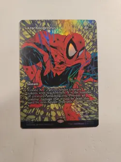 FOIL Arachnogenesis Borderless 0031 Marvel’s Spider-Man Magic MTG NM English Mtg - Image 1