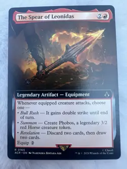 1 x The Spear of Leonidas - Extended Art - Universes Beyond: Assassin's Creed - - Image 1