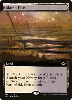 Marsh Flats - Extended Art Modern Horizons 2 NM MTG - Image 1