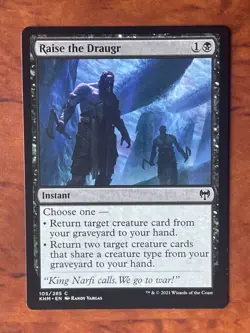 Raise the Draugr MTG Magic the Gathering Card LP Lightly Played KHM - Image 1