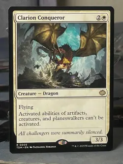 MTG Clarion Conqueror RARE Tarkir: Dragonstorm 0005 Regular NM/Mint - Image 1