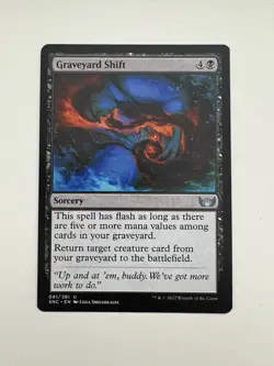Graveyard Shift MTG Magic the Gathering Card NM Near Mint SNC - Image 1
