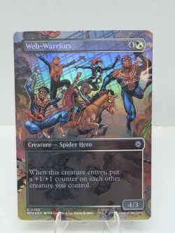 Magic The Gathering - Web-Warriors (Borderless) Marvel's Spider-Man Foil - NM - Image 1