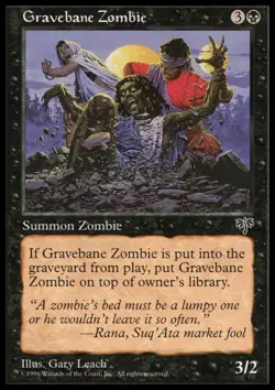 MTG: Gravebane Zombie - Mirage - Magic Card - Image 1
