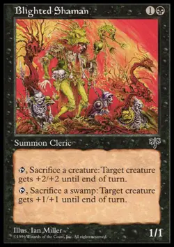 MTG: Blighted Shaman - Mirage - Magic Card - Image 1