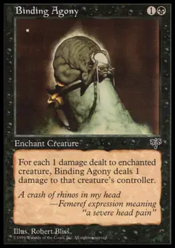 MTG: Binding Agony - Mirage - Magic Card - Image 1