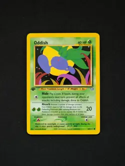 Pokemon TCG Oddish 68 Neo Genesis Common LP 1st Edition - Image 1