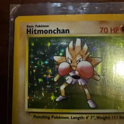 Pokemon Hitmonchan Card 7/102 Holo Rare Base Set Mint Condition 1999 WOTC - Image 4