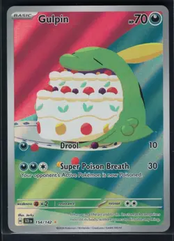 Gulpin 154/142 - S&V Stellar Crown - Illustration Rare IR - Pokemon TCG Card NM - Image 1