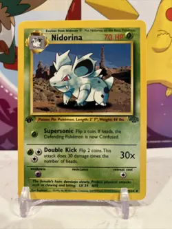 Pokemon TCG 1st Edition Nidorina Jungle Set 40/64. Mint/ Near mint condition - Image 1